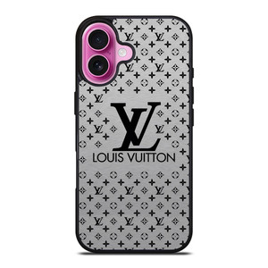 LOUIS VUITTON LV LOGO GRAY iPhone 16 Plus Case Cover LOUIS VUITTON LV LOGO GRAY iPhone 16 Plus Case Cover