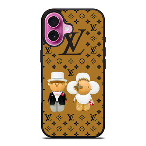 LOUIS VUITTON LV LOGO WOODEN DOLLS iPhone 16 Plus Case Cover LOUIS VUITTON LV LOGO WOODEN DOLLS iPhone 16 Plus Case Cover