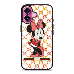 MINNIE MOUSE DISNEY CUTE X GUCCI iPhone 16 Plus Case Cover MINNIE MOUSE DISNEY CUTE X GUCCI iPhone 16 Plus Case Cover