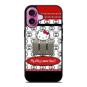 MY KITTY LOVES GUCCI LOGO iPhone 16 Plus Case Cover MY KITTY LOVES GUCCI LOGO iPhone 16 Plus Case Cover