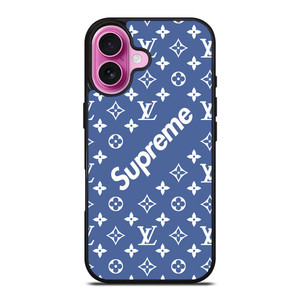 NEW SUPREME BLUE PATTERN iPhone 16 Plus Case Cover NEW SUPREME BLUE PATTERN iPhone 16 Plus Case Cover