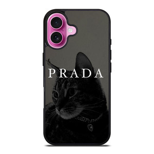PRADA LOGO CAT iPhone 16 Plus Case Cover PRADA LOGO CAT iPhone 16 Plus Case Cover