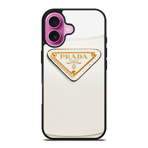 PRADA MILANO LOGO WHITE iPhone 16 Plus Case Cover PRADA MILANO LOGO WHITE iPhone 16 Plus Case Cover