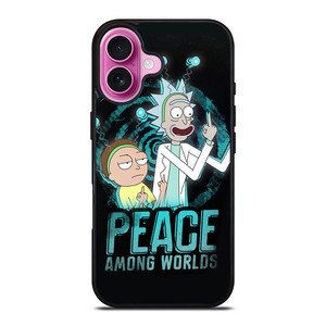 RICK AND MORTY PEACE AMONG WORLDS iPhone 16 Plus Case Cover RICK AND MORTY PEACE AMONG WORLDS iPhone 16 Plus Case Cover