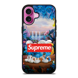 SUPREME AND THE SMURFS 2 iPhone 16 Plus Case Cover SUPREME AND THE SMURFS 2 iPhone 16 Plus Case Cover