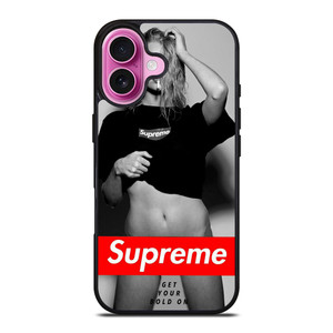SUPREME GET YOUR BOLD ON iPhone 16 Plus Case Cover SUPREME GET YOUR BOLD ON iPhone 16 Plus Case Cover