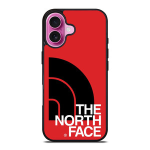 THE NORTH FACE LOGO BLACK RED iPhone 16 Plus Case Cover THE NORTH FACE LOGO BLACK RED iPhone 16 Plus Case Cover