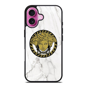 VERSACE GOLDEN LOGO ICON MARBLE iPhone 16 Plus Case Cover VERSACE GOLDEN LOGO ICON MARBLE iPhone 16 Plus Case Cover