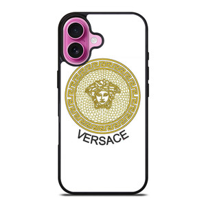 VERSACE ICON RED EMBROIDERY LOGO iPhone 16 Plus Case Cover VERSACE ICON RED EMBROIDERY LOGO iPhone 16 Plus Case Cover