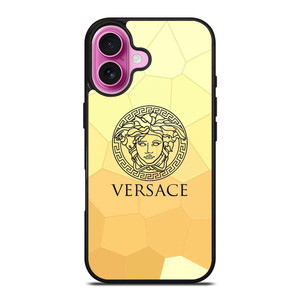 VERSACE LOGO GOLDEN MOZAIK iPhone 16 Plus Case Cover VERSACE LOGO GOLDEN MOZAIK iPhone 16 Plus Case Cover