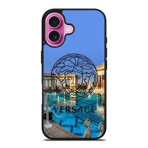 VERSACE LOGO POOL PALACE iPhone 16 Plus Case Cover VERSACE LOGO POOL PALACE iPhone 16 Plus Case Cover