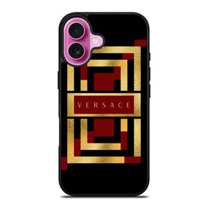 VERSACE LOGO RED GOLD ICON iPhone 16 Plus Case Cover VERSACE LOGO RED GOLD ICON iPhone 16 Plus Case Cover