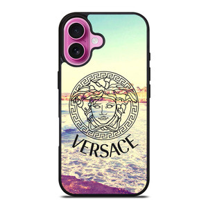 VERSACE LOGO THE BEACH iPhone 16 Plus Case Cover VERSACE LOGO THE BEACH iPhone 16 Plus Case Cover