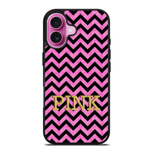 VICTORIA'S SECRET PINK CHEVRON iPhone 16 Plus Case Cover VICTORIA'S SECRET PINK CHEVRON iPhone 16 Plus Case Cover