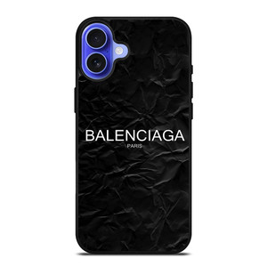 BALENCIAGA LOGO BLACK PAPER iPhone 16 Case Cover BALENCIAGA LOGO BLACK PAPER iPhone 16 Case Cover