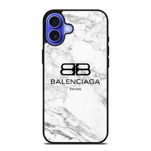 BALENCIAGA PARIS LOGO MARBLE iPhone 16 Case Cover BALENCIAGA PARIS LOGO MARBLE iPhone 16 Case Cover
