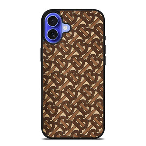 BROWN BURBERRY LOGO PATTERN EMBLEM iPhone 16 Case Cover BROWN BURBERRY LOGO PATTERN EMBLEM iPhone 16 Case Cover