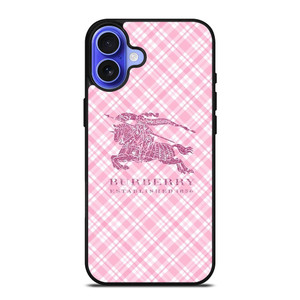 BURBERRY LOGO PINK PATTERN iPhone 16 Case Cover BURBERRY LOGO PINK PATTERN iPhone 16 Case Cover