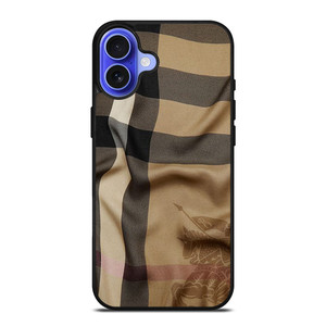 BURBERRY LONDON PATTERN SCARF FABRIC iPhone 16 Case Cover BURBERRY LONDON PATTERN SCARF FABRIC iPhone 16 Case Cover