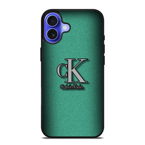 CALVIN CLEIN CK LOGO GREEN iPhone 16 Case Cover CALVIN CLEIN CK LOGO GREEN iPhone 16 Case Cover