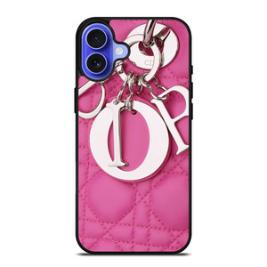 CHRISTIAN DIOR LOGO EMBLEM PINK iPhone 16 Case Cover