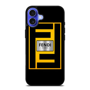 FENDI ROMA YELLOW LOGO iPhone 16 Case Cover FENDI ROMA YELLOW LOGO iPhone 16 Case Cover