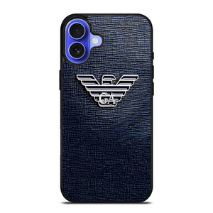 GIORGIO ARMANI EMBOSSED LOGO iPhone 16 Case Cover GIORGIO ARMANI EMBOSSED LOGO iPhone 16 Case Cover