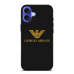 GIORGIO ARMANI LOGO GOLD iPhone 16 Case Cover GIORGIO ARMANI LOGO GOLD iPhone 16 Case Cover