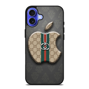 GUCCI APPLE LOGO iPhone 16 Case Cover GUCCI APPLE LOGO iPhone 16 Case Cover