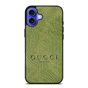 GUCCI BEAUTY GREEN CARVING iPhone 16 Case Cover
