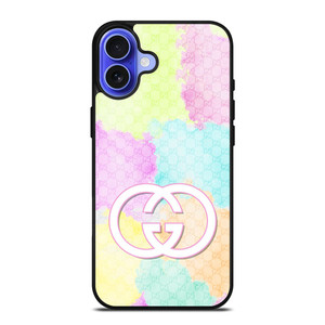 GUCCI LOGO COLORFULPATTERN ICON iPhone 16 Case Cover GUCCI LOGO COLORFULPATTERN ICON iPhone 16 Case Cover