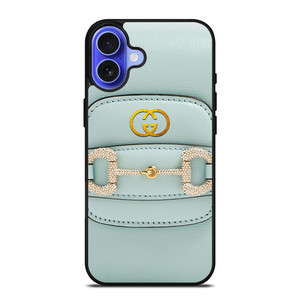 GUCCI LOGO LIGHT BLUE iPhone 16 Case Cover GUCCI LOGO LIGHT BLUE iPhone 16 Case Cover