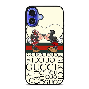GUCCI LOGO MICKEY MINNEY MOUSE DISNEY KISS iPhone 16 Case Cover GUCCI LOGO MICKEY MINNEY MOUSE DISNEY KISS iPhone 16 Case Cover