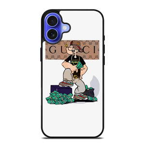 GUCCI LOGO POPPEYE CARTOON iPhone 16 Case Cover GUCCI LOGO POPPEYE CARTOON iPhone 16 Case Cover