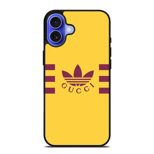 GUCCI LOGO X ADIDAS ICON iPhone 16 Case Cover GUCCI LOGO X ADIDAS ICON iPhone 16 Case Cover