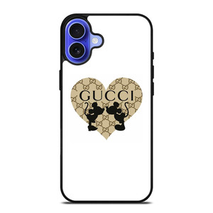 GUCCI LOGO X MICKEY MINNIE MOUSE KISS DISNEY iPhone 16 Case Cover GUCCI LOGO X MICKEY MINNIE MOUSE KISS DISNEY iPhone 16 Case Cover