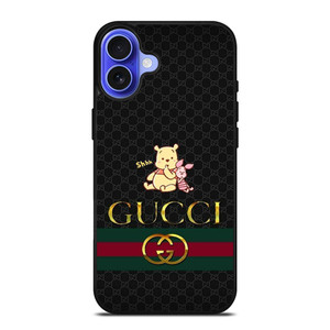 GUCCI LOGO X WINNIE THE POOH PIGLET DISNEY iPhone 16 Case Cover GUCCI LOGO X WINNIE THE POOH PIGLET DISNEY iPhone 16 Case Cover