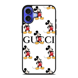 GUCCI MICKEY MOUSE DISNEY PATTERN iPhone 16 Case Cover GUCCI MICKEY MOUSE DISNEY PATTERN iPhone 16 Case Cover