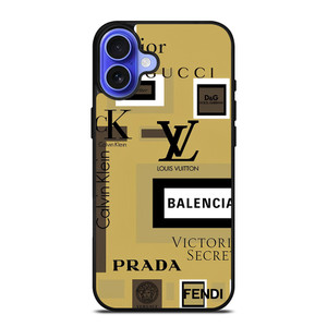 GUCCI VERSACE LOUISE VUITTON LV PRADA BALENCIAGA iPhone 16 Case Cover