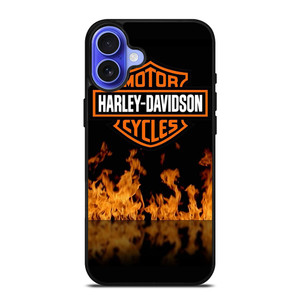 HARLEY DAVIDSON FIRE LOGO iPhone 16 Case Cover HARLEY DAVIDSON FIRE LOGO iPhone 16 Case Cover