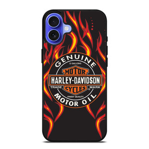HARLEY DAVIDSON GENUINE MOTOR OIL BADGE iPhone 16 Case Cover HARLEY DAVIDSON GENUINE MOTOR OIL BADGE iPhone 16 Case Cover