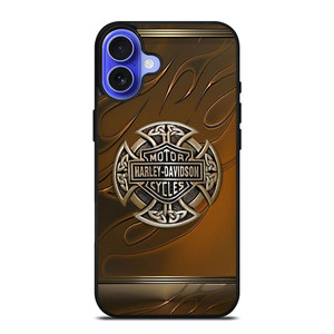 HARLEY DAVIDSON LOGO METAL FIRE iPhone 16 Case Cover HARLEY DAVIDSON LOGO METAL FIRE iPhone 16 Case Cover