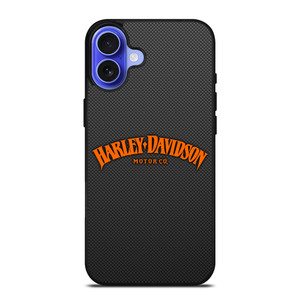 HARLEY DAVIDSON MOTOR CO CARBON iPhone 16 Case Cover