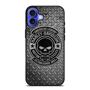HARLEY DAVIDSON MOTORCYCLES COMPANY SKULL LOGO 1903 iPhone 16 Case Cover HARLEY DAVIDSON MOTORCYCLES COMPANY SKULL LOGO 1903 iPhone 16 Case Cover