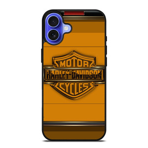 HARLEY DAVIDSON MOTORCYCLES LOGO YELLOW iPhone 16 Case Cover HARLEY DAVIDSON MOTORCYCLES LOGO YELLOW iPhone 16 Case Cover