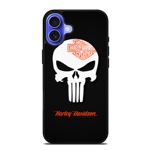 HARLEY DAVIDSON THE PUNISHER LOGO iPhone 16 Case Cover HARLEY DAVIDSON THE PUNISHER LOGO iPhone 16 Case Cover