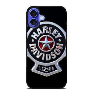 HARLEY DAVIDSON USA METAL EMBLEM iPhone 16 Case Cover HARLEY DAVIDSON USA METAL EMBLEM iPhone 16 Case Cover