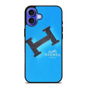 HERMES LOGO FASHION BLUE iPhone 16 Case Cover HERMES LOGO FASHION BLUE iPhone 16 Case Cover