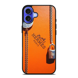 HERMES PARIS LOGO COIN AND PADLOCK iPhone 16 Case Cover HERMES PARIS LOGO COIN AND PADLOCK iPhone 16 Case Cover