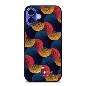 KATE SPADE NEW YORK CIRCULAR COLORFUL PATTERN iPhone 16 Case Cover KATE SPADE NEW YORK CIRCULAR COLORFUL PATTERN iPhone 16 Case Cover